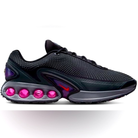 Nike Air Max DN M 10 / W 11.5 (Black/Dark Smoke Grey/Anthracite/Light Crimson) - Picture 1 of 10